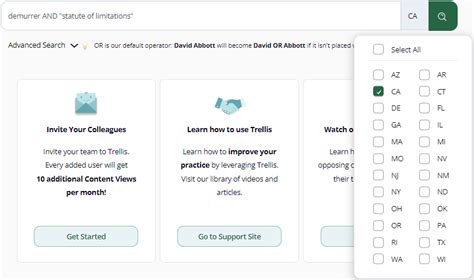 Searching for CA Tentative Rulings on Smart Search .